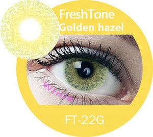 30 days wholesale low cost  and discount USA Golden Gray Freshtone coloured contact lenses. DIA 14.2mm, B.C 8.6mm PWR 0.00