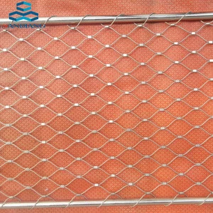 304 316 316l High strength Stainless Steel cable  Wire Rope Mesh Net for Aviary zoo mesh