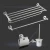 Import 304 Stainless Steel Bathroom Kit Accessories Paper Holder Storage Bath Hardware Set Towel Bar  toilet brush from China