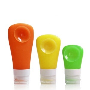 30,60,90ml Promotional travel portable leakproof cleaning lotion bottle custom silicone cosmetic bottle kit