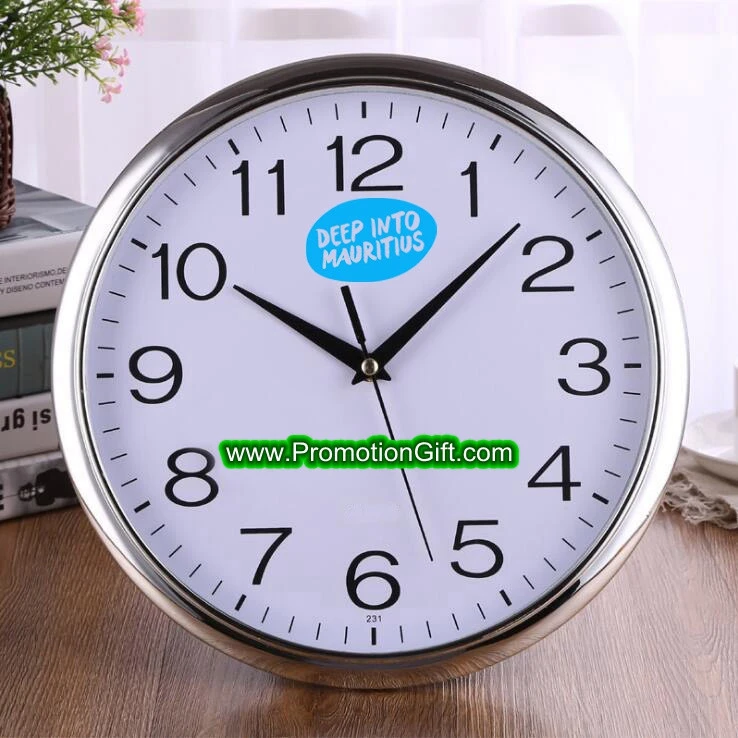 30CM 12 inch Promotional Plastic Quartz Round Wall Clock