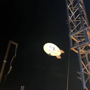 30ft wireless LED KIT inflatable airship UAV helium blimp balloon for outdoor advertising