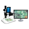 350 x 350mm big field vision PCB SMT Detection autofocus electric microscope