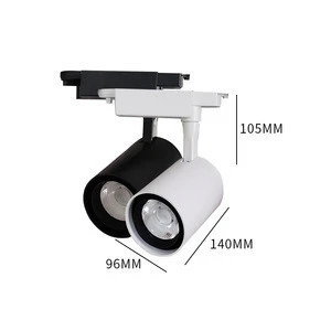 360 degree adjustable 2 wire track light connector system spotlight surface track linear light 40w