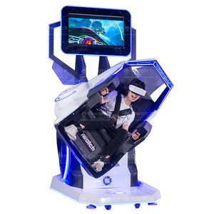 360 Degree Rotation Virtual Reality Amusement Park Equipment 9D VR Simulator Roller Coaster Motion Chair