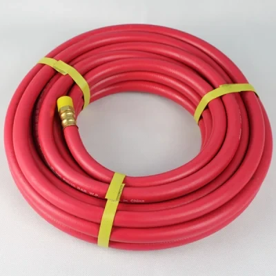 3/8" X 100 FT Rubber Air Pressure Hose with Air Hose Fitting