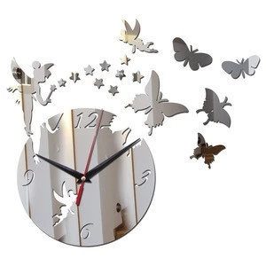 3d diy acrylic wall clock home decoration living room stickers new watch clocks