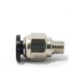 3D Printer Part V6 J-head PC4-M6 Black straight-through pneumatic connector 1.75mm PTFE Tube Quick Coupler Fittings Hotend