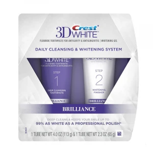 3D White Brilliance Daily Cleansing Toothpaste and Whitening Gel System 6.3 Oz