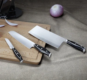 3pcs Kitchen knife block Set Stainless Steel Kitchen Acrylic Knife Set