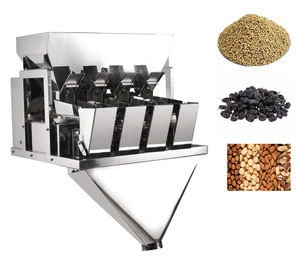 4 Heads Vffs Linear Weigher Small Snack Food  Pouch Weighing Filling Machine For Small Business