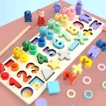 4 in 1 recognition shape digital arithmetic math toy