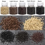 4.0mm 1000 pcs Hair Extension Ring Micro Rings Links braid Beads Screw Comfortable Hair extension tools