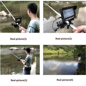 4.3 Inch Color Monitor Underwater Fishing Video Camera Kit with 8 Pcs IR LED Lights with Explosion fishing hooks