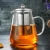 Import 450ml, 550ml, 750ml, 950ml, 1300ml Heat Resistant Borosilicate Glass Clear Tea Pot Set With 304 Stainless Steel Tea Infuser from China