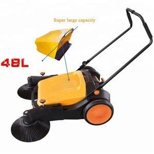 48L street sweeper, high quality hand push floor sweeper