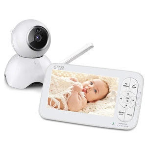 5.0 Inch 720P HD Auto IR Night Vision PTZ Baby Video Monitoring System with Temperature Sensor Alarm