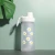 Import 500ml shatter-resistant small daisy plastic cup student sports fitness scrub cute simple sports bottle ins net red water bottle from China