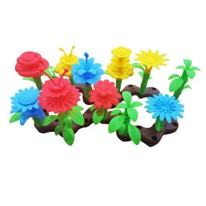 54pcs Flower Gardening Blocks Educational Creative Craft Toys for 3, 4, 5, 6 7 8 Year Old Toddlers Kids Girls