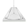 54w Double Sided Illumination up down light led linear transparent ceiling pendant panel light