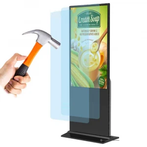 55 inch floor stand android touch screen lcd monitor advertising players digital signage ultra thin	displays