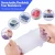 Import 6-Pack Silicone Stretch Lids + 1 Silicone Food Storage Bag Reusable Food Containers Bag and Silicone Food Covers from China