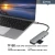 Import 6 ports Aluminum USB Type C Hub 6 in 1 Hub with 4K HD-MI 2*USB3.0 SD TF Card Reader PD3.0 60W USB C Hub for Macbook from China
