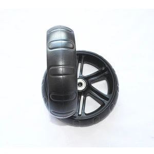 6&#39;&#39; EVA tire plastic trolley wheel for golf with bearing