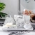6pcs  Fashion Marble Ceramic Bathroom Set Lotion Storage Shampoo Bottles Soap Dishes Wash Brush Cup Toothbrush Holder