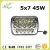 Import 7 45W 12V Led Work Light in Auto Lighting System for ATV SUV Truck Jeep Offroad Vehicles from China