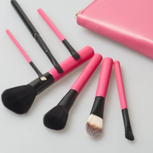 7PCS Travel Brush Set Makeup Brush with Zipper Bag
