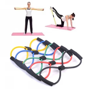8 Word Fitness Rope Resistance Bands Rubber Bands for Fitness Elastic Band Fitness Equipment Expander Workout Gym Exercise Train