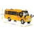 Import 9" Yellow Pull Back School Bus Alloy Diecast Toy Vehicles with Lights Sounds and Openable Doors from China