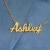 Import 925 sterling silver gold plated bling diamond name necklace personalised from China