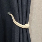 Adjustable Curtain Clip, Magnetic Clip Buckle For Poles Tieback Wall Decorative Metal Shower Curtain Hook