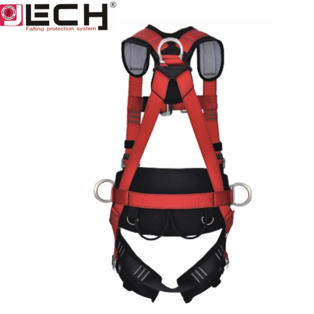 Adjustable fall arrest  full body safety harness  for waist protection  at height construction working
