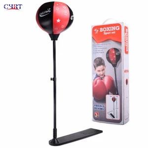 Adjustable Height Standing Speed Punching Bag Reflex Boxing Gloves Toy Ball for Kids Teenagers