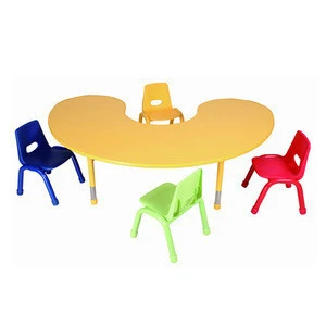 Adjustable kids table chair kindergarten play  pre furniture children desk