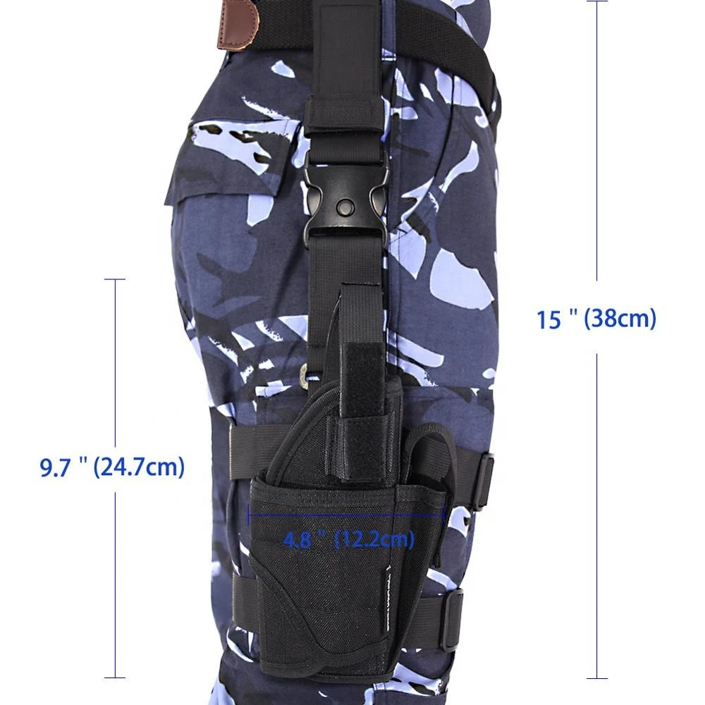 Adjustable Molle Tactical Thigh Pistol Gun Holster Right Handed Drop Leg Holster