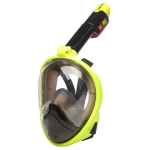 adults kids separated inhale exhale air flow anti fog splash guard dry top silicone skirt Full Face Snorkel Mask