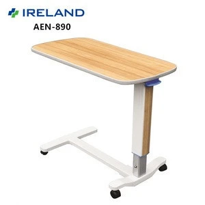 AEN-890 Hospital Bed Tray Dine Table With Wheels