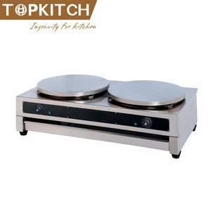 AISI 304 Stainless Steel CE Approved High Efficiency Crepe Maker And Hot Plate