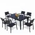 Import All Weather Black Poly Wood Patio Garden Furniture Outdoor from China