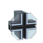 Aluminium Profile for Curtain Wall with Hidden Frame
