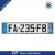 Aluminum car number plate with reflective film for European market