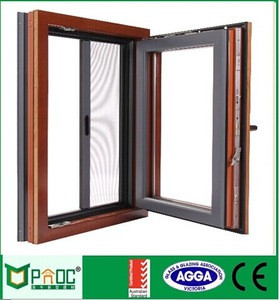 Aluminum tilt and turn windows/aluminium triple glass double glazed windows and doors comply with Australian