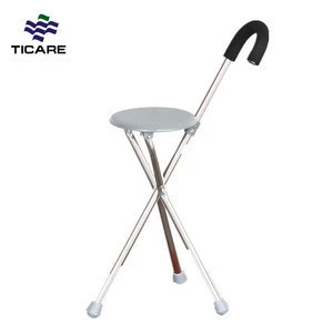 Aluminum Walking Cane/Stick With Chair For Old