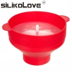 Amazon Hot Selling BPA Free Microwave Safe Collapsible Bowl Popcorn Popper, Silicone Popcorn Maker