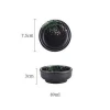Amazon Hot Selling Ceramic Divided Food Dish Porcelain Small Soy Sauce Dipping Snacks Seasoning Plate
