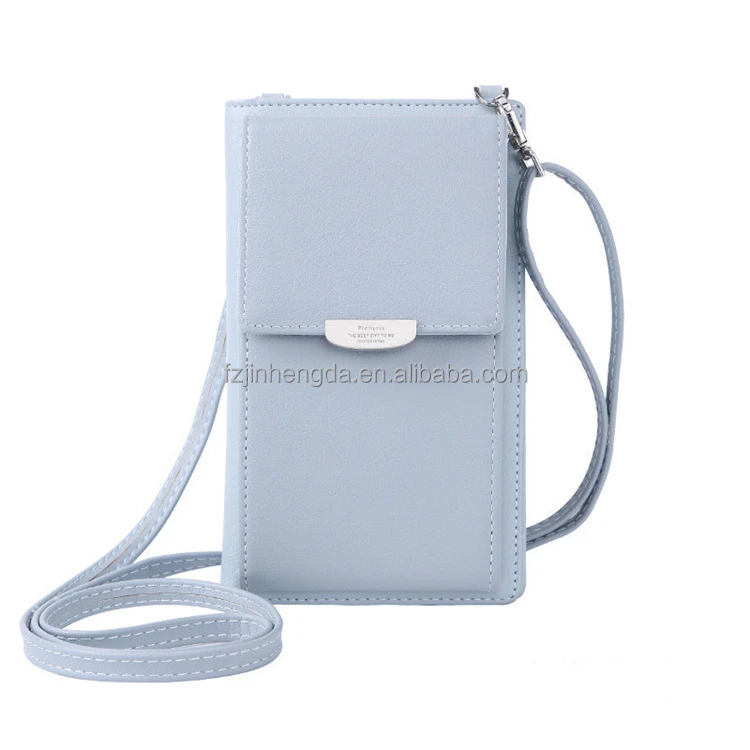Amazon hot women PU belt bag mobile phone cases leather crossbody-bags